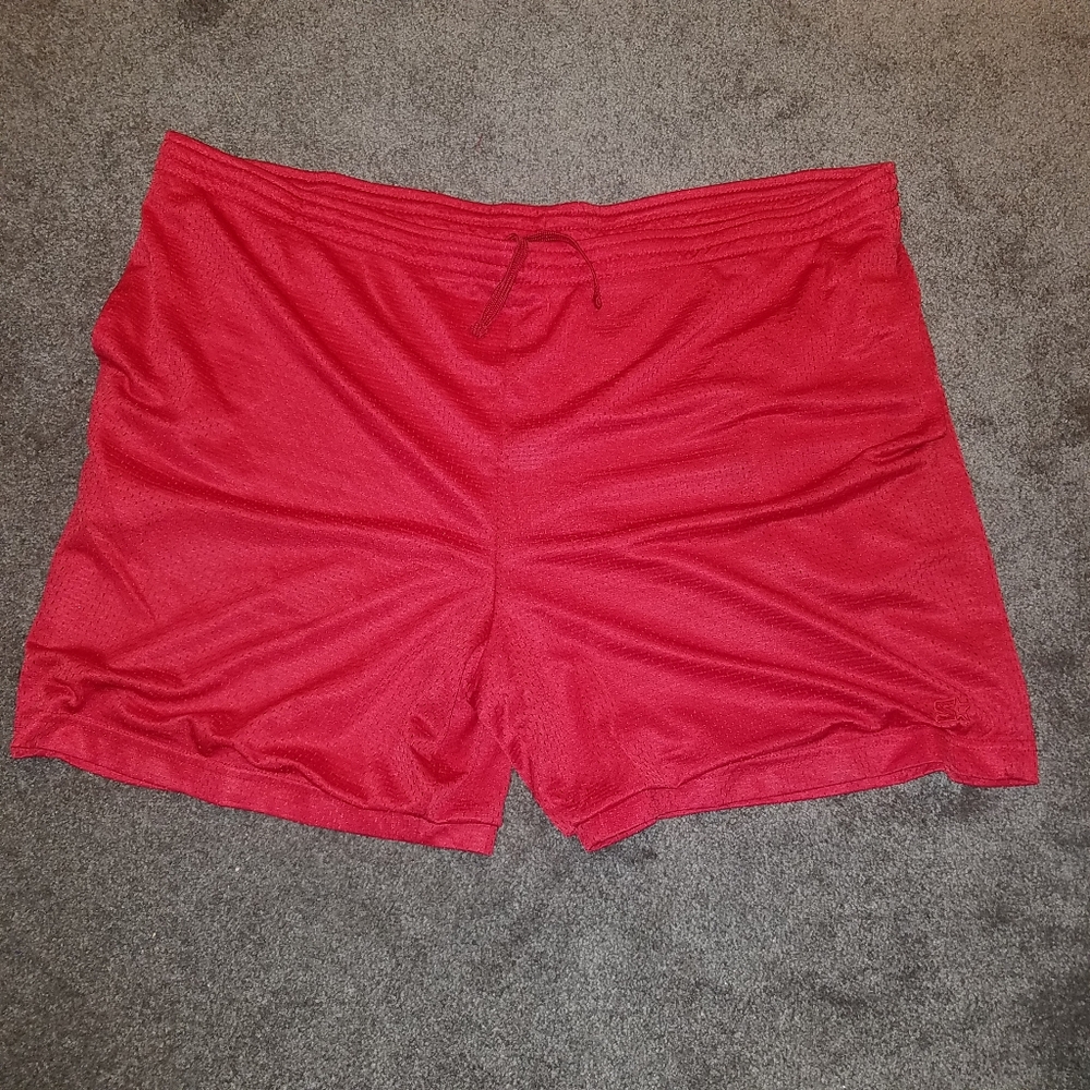 Z Star Mens Athletic Shorts Red XL.